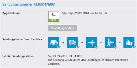 hermes sendeverfolgung